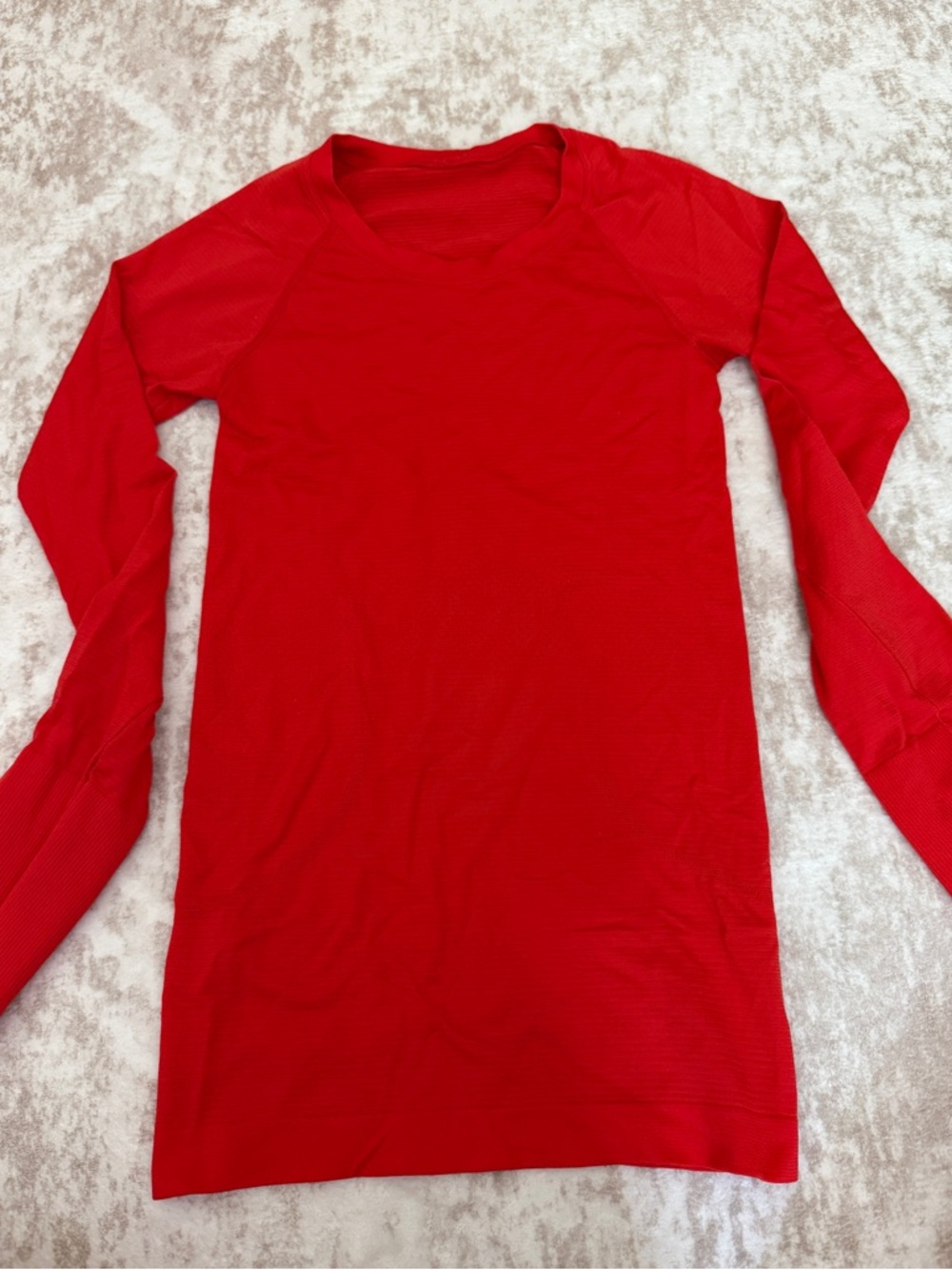 Lululemon Swiftly Tech Long Sleeve Red Size 0 - Picture 3 of 5